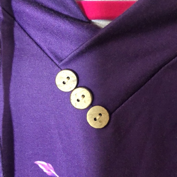 Unbranded purple floral hoodie - Picture 2 of 10